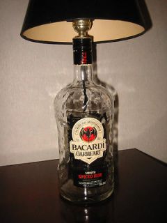Bacardi Oakheart Rum 1.75 Liter Jug Liquor Bottle Lamp for Table or 