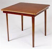 Stakmore 5 Piece Folding Table & 4 Chair Card Table Set Caned Backs