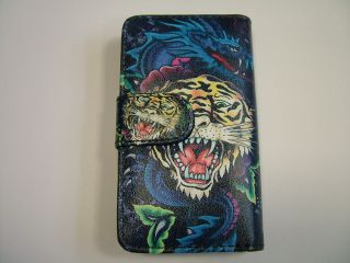   HARDY Tattoo Tiger iPod Touch 2 &3 protective Flip Wallet Case Cover