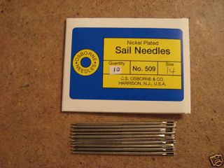 Osborne #509 Sail Needles 14 ga Pack of 10