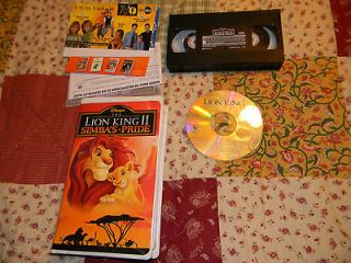 The Lion King 2 Simbas Pride childrens vhs and 1st movie soundtrack 
