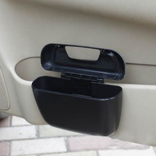 1pcs mini Car Trash Bin garbage can SUPER quality BLACK DT596
