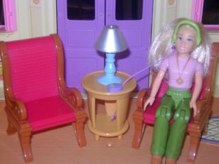 Fisher Price Loving Family Mom, Chairs,& Lamp Table w/CD Player!**.99 