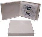   White 12 Disc Capacity CD DVD Album Book Storage Holder Case Box