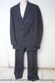 Men Gant Wool Suits Pants Blazer Jacket Gray Chest 44