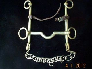 Horse Bit, Brass Marked Never Rust, Made in England