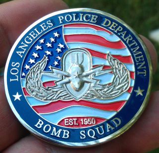 Los Angeles Police Dept. BOMB SQUAD Challenge Coin