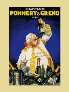 Champagne Pommery Greno Reims Drink France French Vintage Poster Repro 