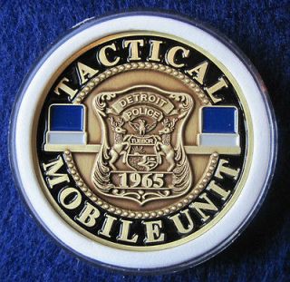 Detroit Police Tactical Mobile Unit (TMU) SWAT Challenge Coin