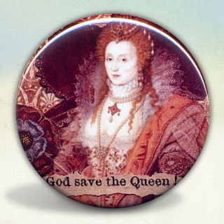Queen Elizabeth I Tudors Royality Pocket Mirror tartx