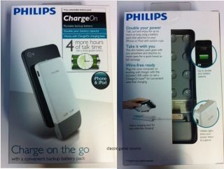 NEW Philips1200 mah Rechargeable Battery pack Attaches to case for 