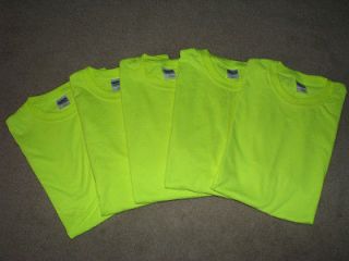 High Visibility Safety Green T Shirts, (ANSI,Class I) SizeX Large