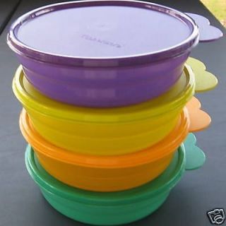 Tupperware Microwave Storage Cereal Bowls Impressions Pastels 