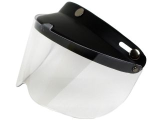 Clear ~ Retro Bobber Helmet Visor Shield Shoei Arai Bell Fulmer Torc 