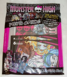 Monster High Trading Photo Cards Starter Pack  Collectors Binder 