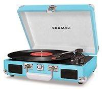 Crosley Cruiser Turquoise Vinyl Turntable Record Player 33 1/3 / 45s 