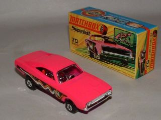   SUPERFAST DODGE CHARGER DRAGSTER WITH LAVENDER BASE MINT IN BOX