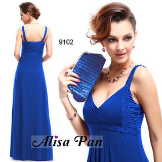Charming Blue Crystal like Beads Long Formal Evening Gown 09102 AU 