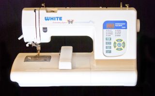 white embroidery machine in Machine Embroidery Supplies