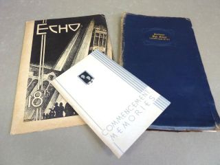 Vintage 1937 FORDSON HIGH SCHOOL Yearbook Echo & Diploma DEARBORN 