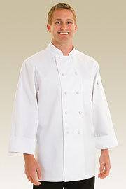 Colmar Basic White Chef Coat Item CBCC in sizes Xs through 4XL