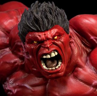 Sideshow Red Hulk Store Exclusive Polystone Comiquette Figure Statue 