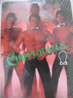 Vtg 1982 Chippendales Sealed Deck Playing Cards Bridge Size Pass 