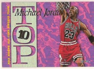 MICHAEL JORDAN 1995 95/96 SKYBOX NBA HOOPS ALL TIME ROOKIE TEAM TOP 10 