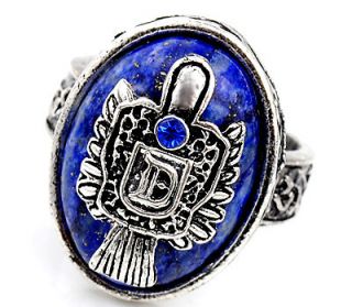 Fashion vintage Silver Vampire Diaries Damon Ring Finger gift Ring 