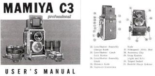Mamiya C3 Professional Instruction Manual