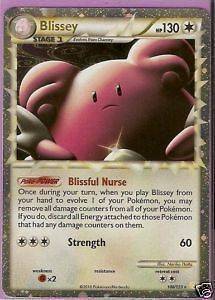 BLISSEY Prime Holo Pokemon Rare Card HGSS 106/123 Mint Great