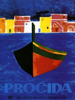  Napoli Naples Boat Italy Travel Tourism Vintage Poster Repo FREE S/H