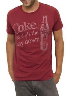 Junk Food Coca Cola Coke Good All The Way Down Licensed Adult T Shirt 