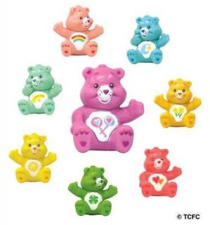 CARE BEARS Figures 8 Collectible Party Favors Figurines