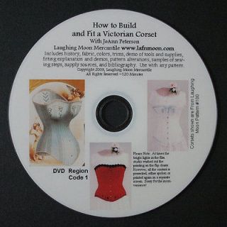 How to Make a Victorian Corset DVD Sewing 2 Hours Instruction 