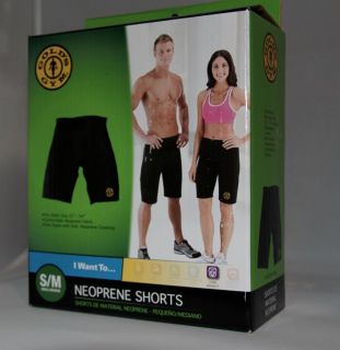 Golds Gym Neoprene shorts Loose weight workout S/M size 25 34 Slim 