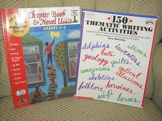   Scholastic Teacher Resource Books   Novel Units & Writing (Grades 3 6