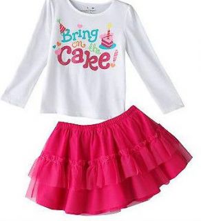 NWT NEW GIRLS Im the Princess CAKE Top & Scooter outfit SET 3T 4T