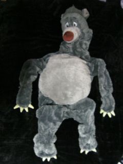 Disney Store Jungle Book Baloo Bear Costume Used in Excellent 