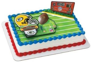 NFL GREEN BAY PACKERS FOOTBALL BIRTHDAY PARTY CAKE KIT DECORATION
