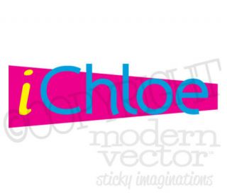 iCarly Personalized Vinyl Wall Lettering Decal Sticker
