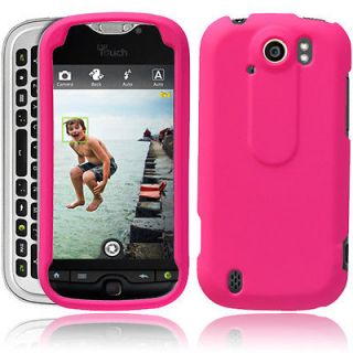 HOT PINK RUBBERIZED RUBBER HARD CASE COVER FOR T MOBILE HTC MYTOUCH 4G 
