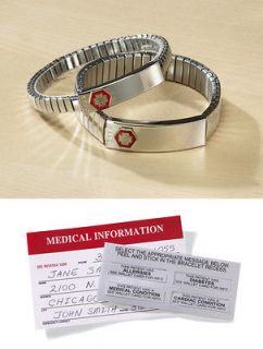 mens medical alert bracelet in Jewelry & Watches