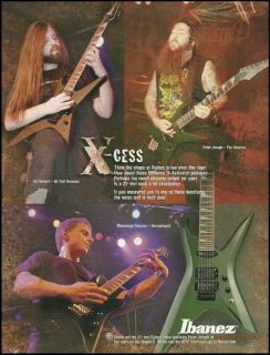   REMAINS THE ABSENCE NECROPHAGIST FOR IBANEZ XIPHOS GUITARS 8X11 AD