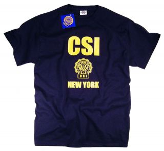 NYPD CSI T Shirt Official Crime Scene Investigator Logo
