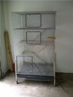   Level Galvenized Steel Wire Cage for Chinchillas or Small Animals
