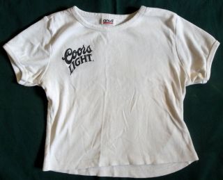 Coors Light Beer Baby Doll T Shirt Womens size Medium