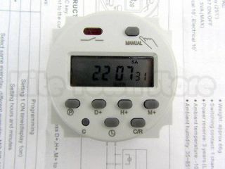    240V Digital LCD DISPLAY 16A 24 HOUR 7 DAY TIMER TIME RELAY SWITCH