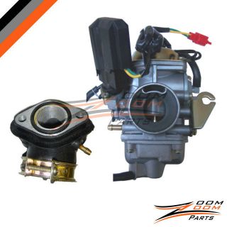 26mm Carburetor Intake Manifold Kit for GY6 150cc Scooter Moped Roketa 