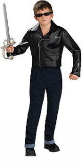 Indiana Jones Deluxe Mutt Halloween Costume Leather Biker Jacket Boys 